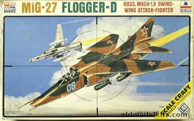 ESCI 1/48 Mig-27 Flogger D, SC-4020 plastic model kit